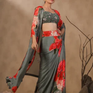 Chinnon Draped Skirt Set