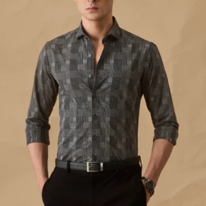 Black Stripes Slim Fit Luxe Shirt