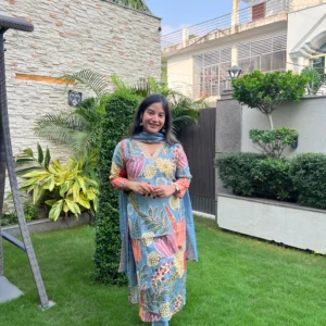 Muslin Floral Suit Set