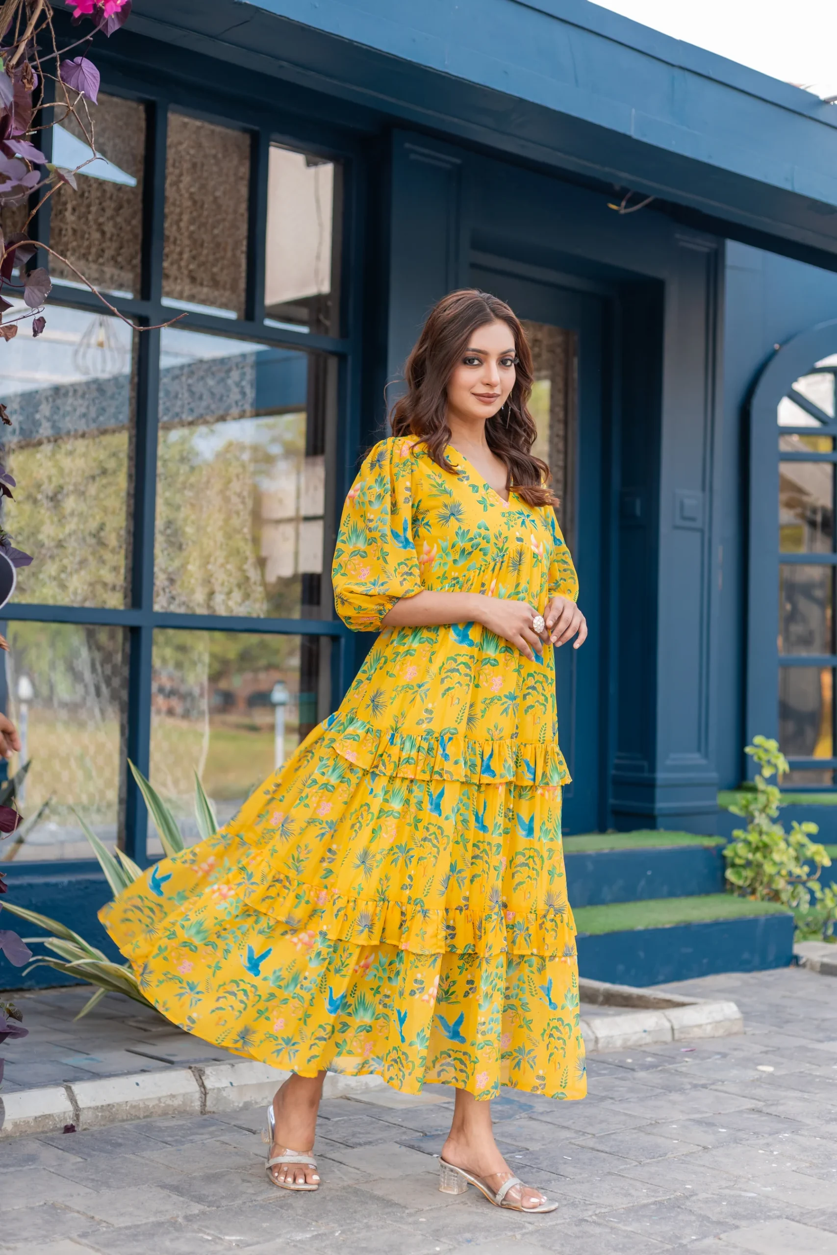 Golden Garden Maxi Dress - Image 6