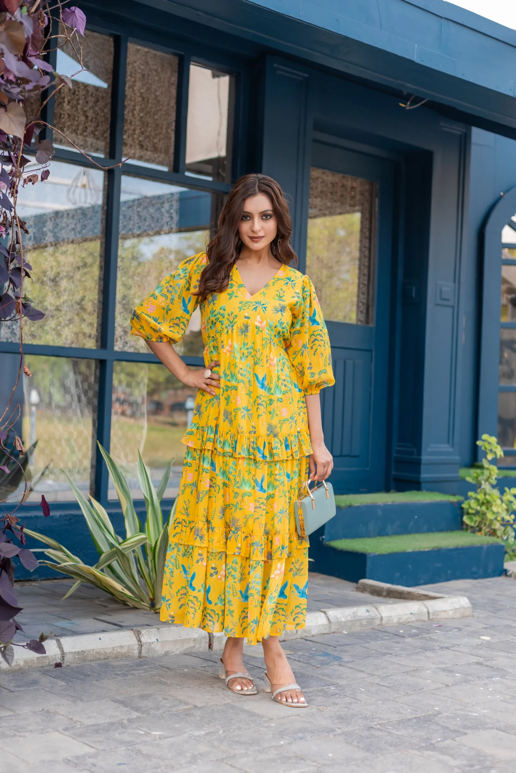 Golden Garden Maxi Dress - Image 2