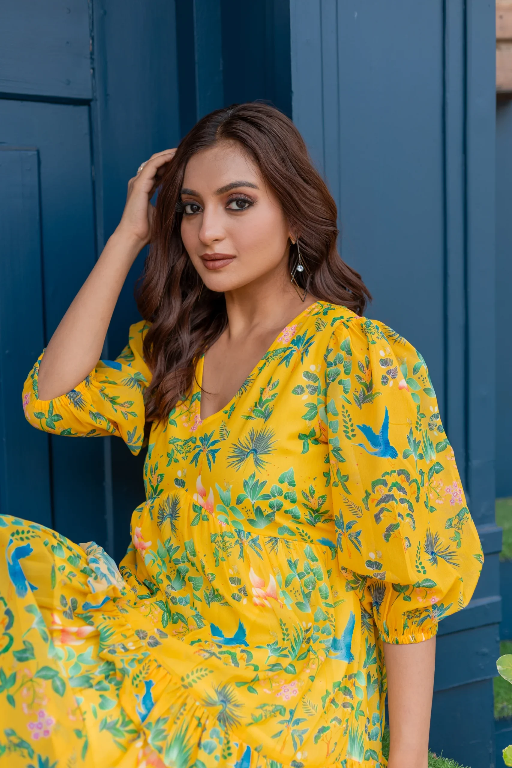 Golden Garden Maxi Dress - Image 4